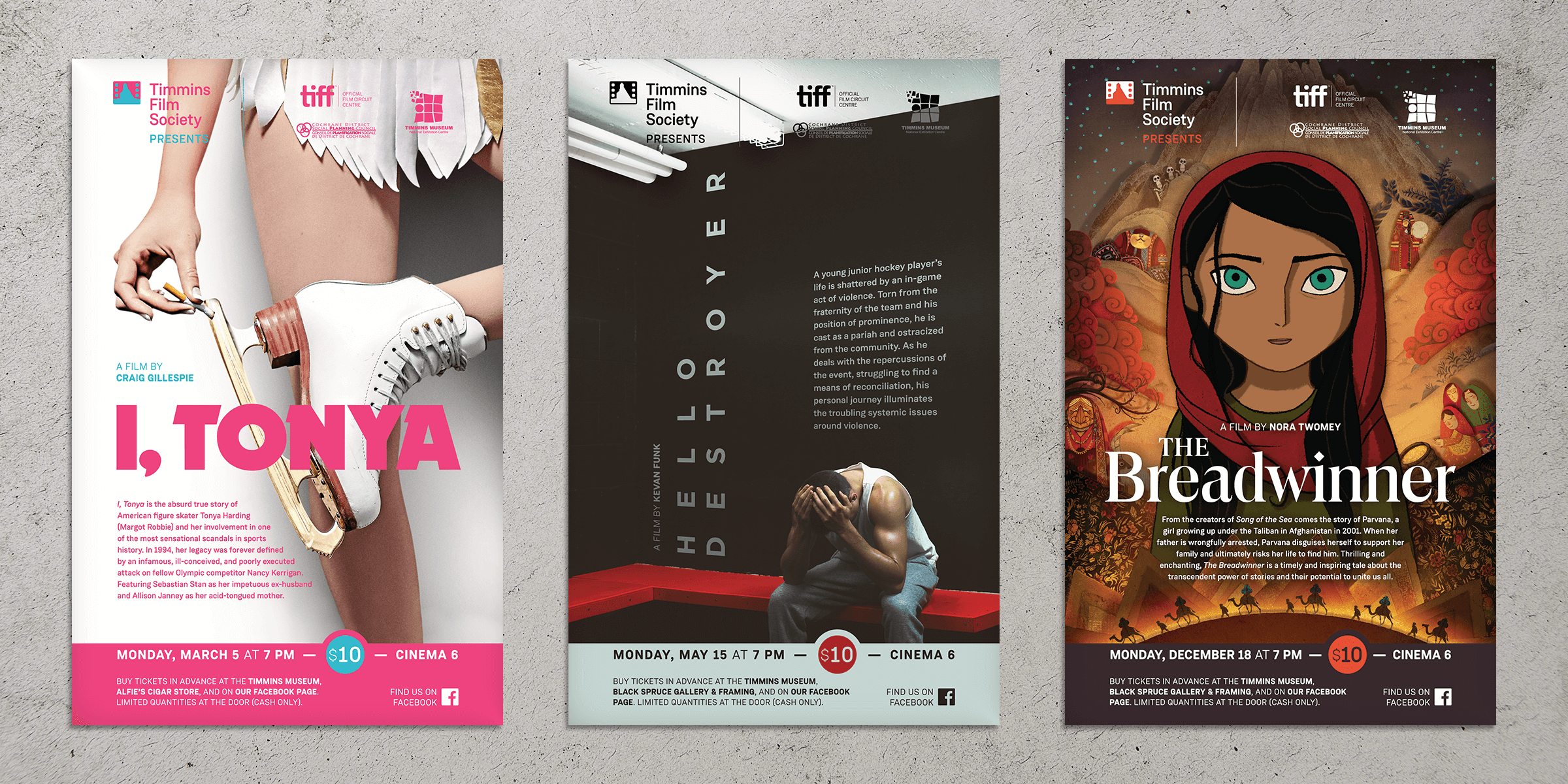 Posters for Timmins Film Society